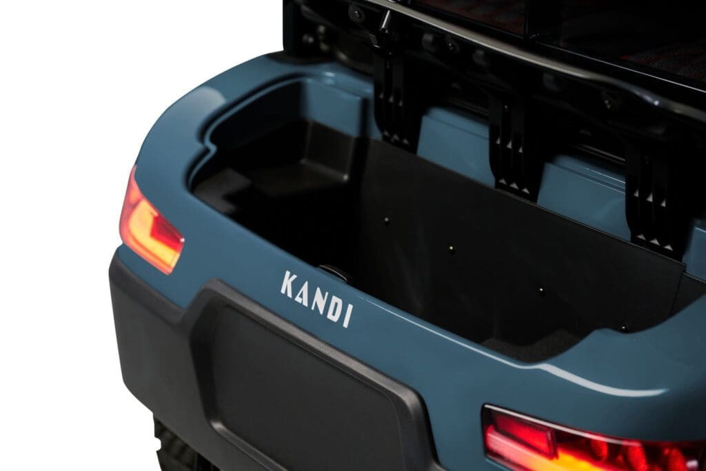 Blue Kandi KS4P Pro electric golf cart, detailed components