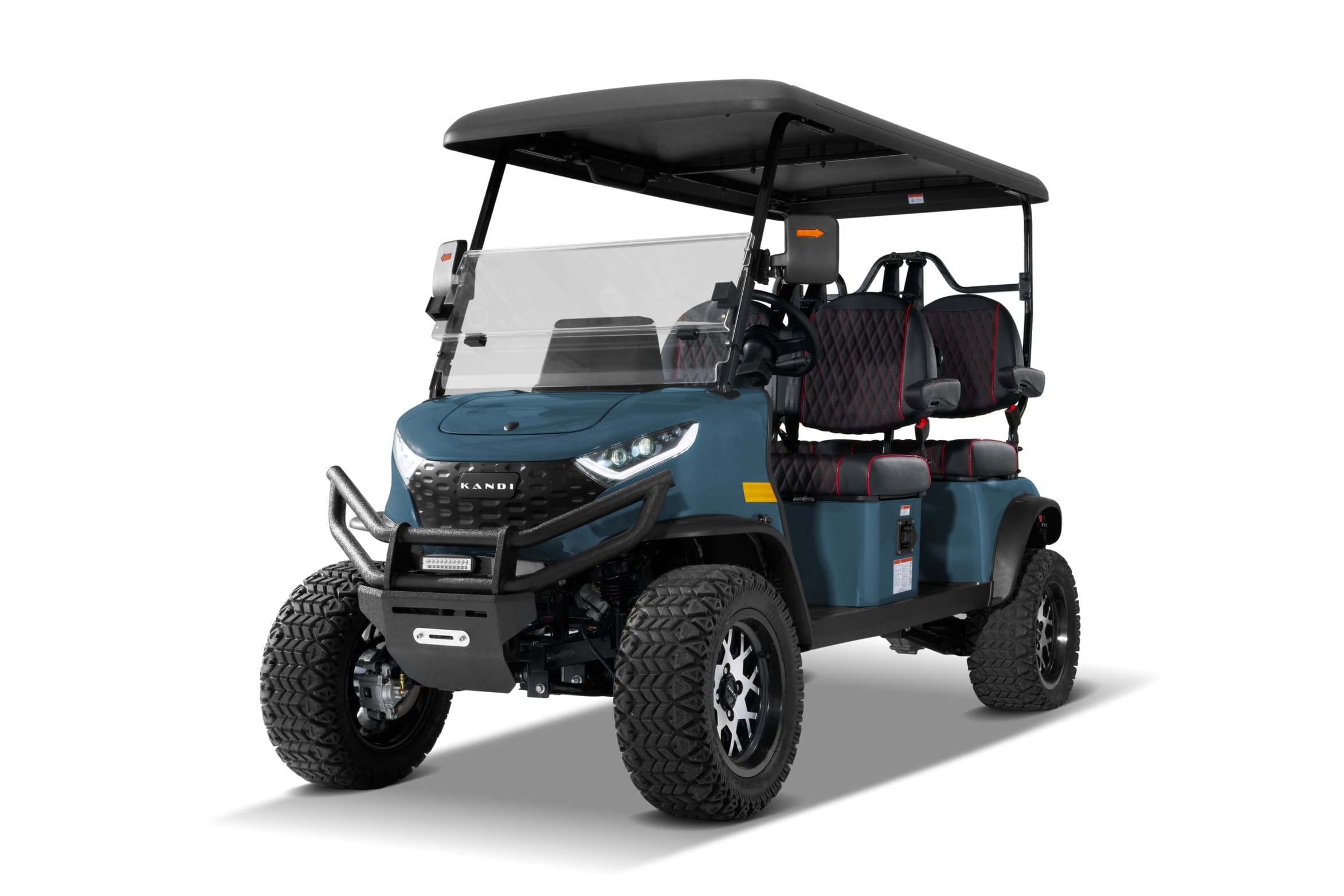 KANDI 4 Seat Electric Golf Cart with Lithium Battery- Max Speed 20